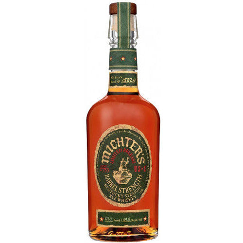 Michter's Barrel Strength Limited Release Straight Rye Whiskey - Available at Prnmenerus